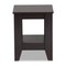 Baxton Studio Audra Dark Brown Finished Wood End Table 159-9867 - alternate 6